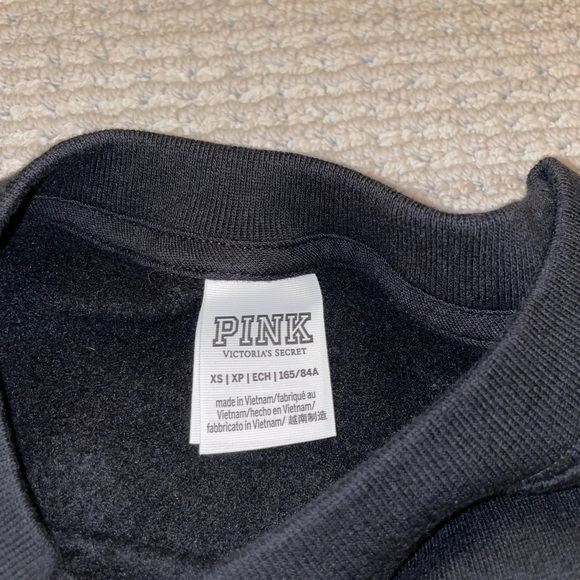 PINK by Victoria’s Secret Black Crewneck - Picture 3 of 3